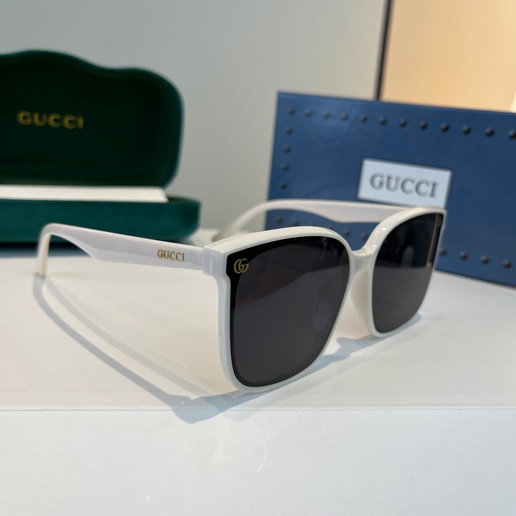 Gucci Oversized Silver Lens Sunglasses for Men & Women - 448838