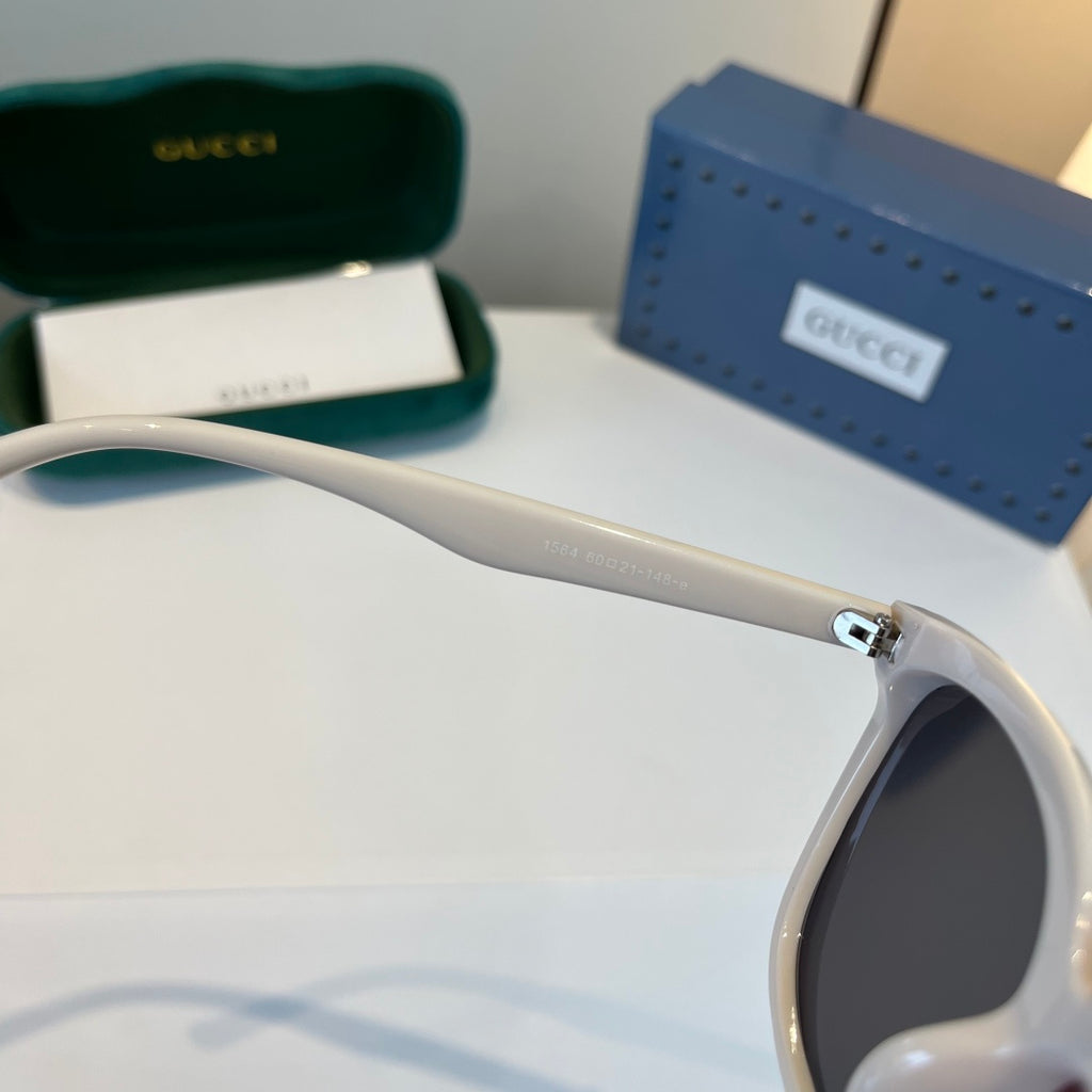 Gucci Oversized Silver Lens Sunglasses for Men & Women - 448838 - detail image 9