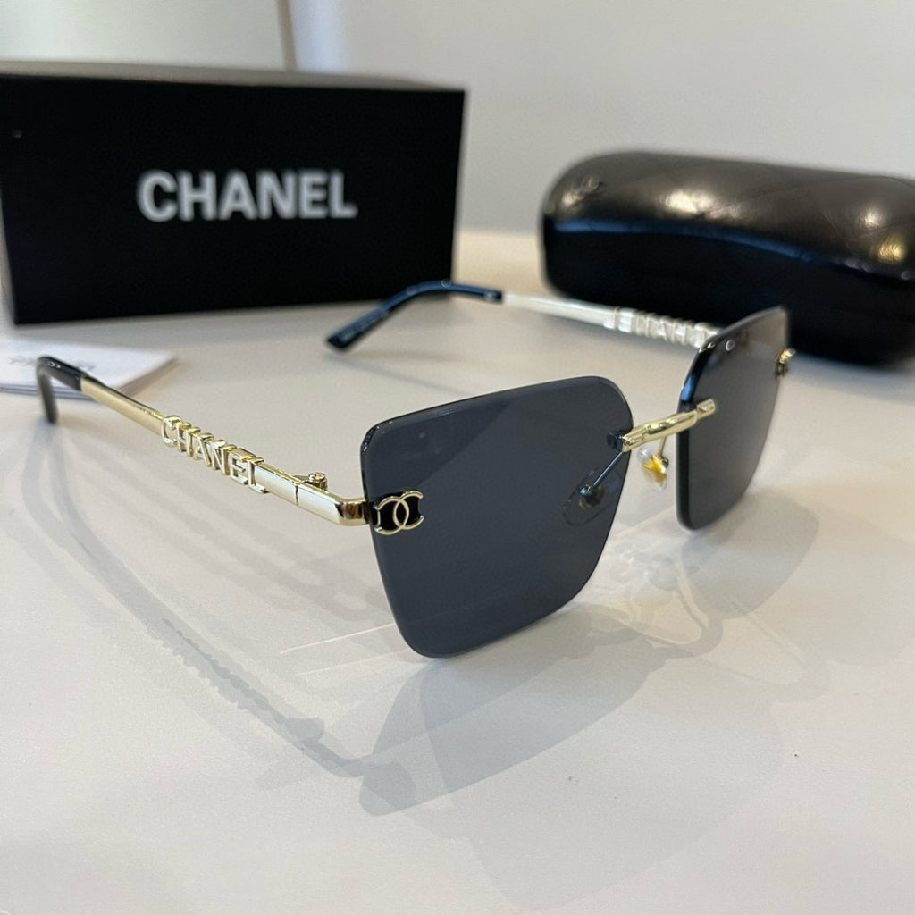 Chanel Oversized Silver Lens Sunglasses for Men & Women - 358024