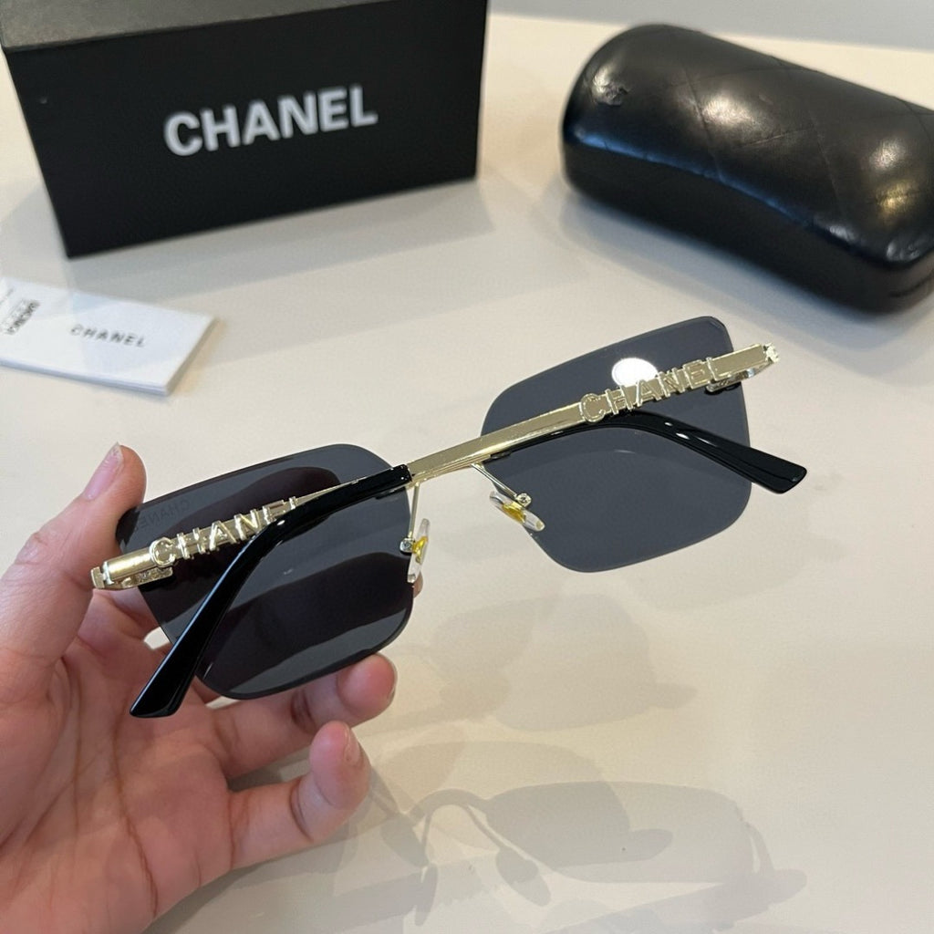 Chanel Oversized Silver Lens Sunglasses for Men & Women - 358024 - detail image 8