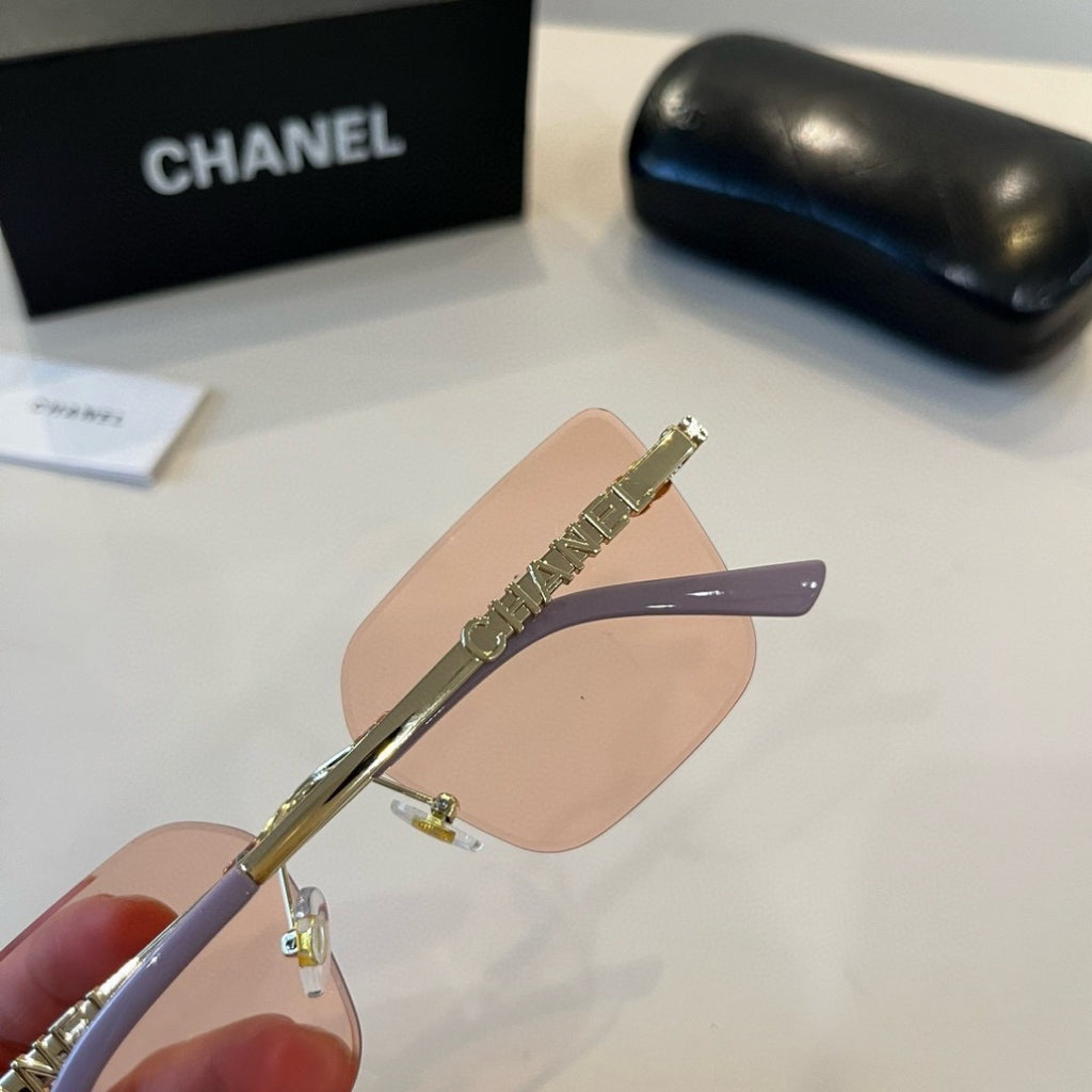 Chanel Oversized Gold Lens Sunglasses for Men & Women - 358025 - detail image 6
