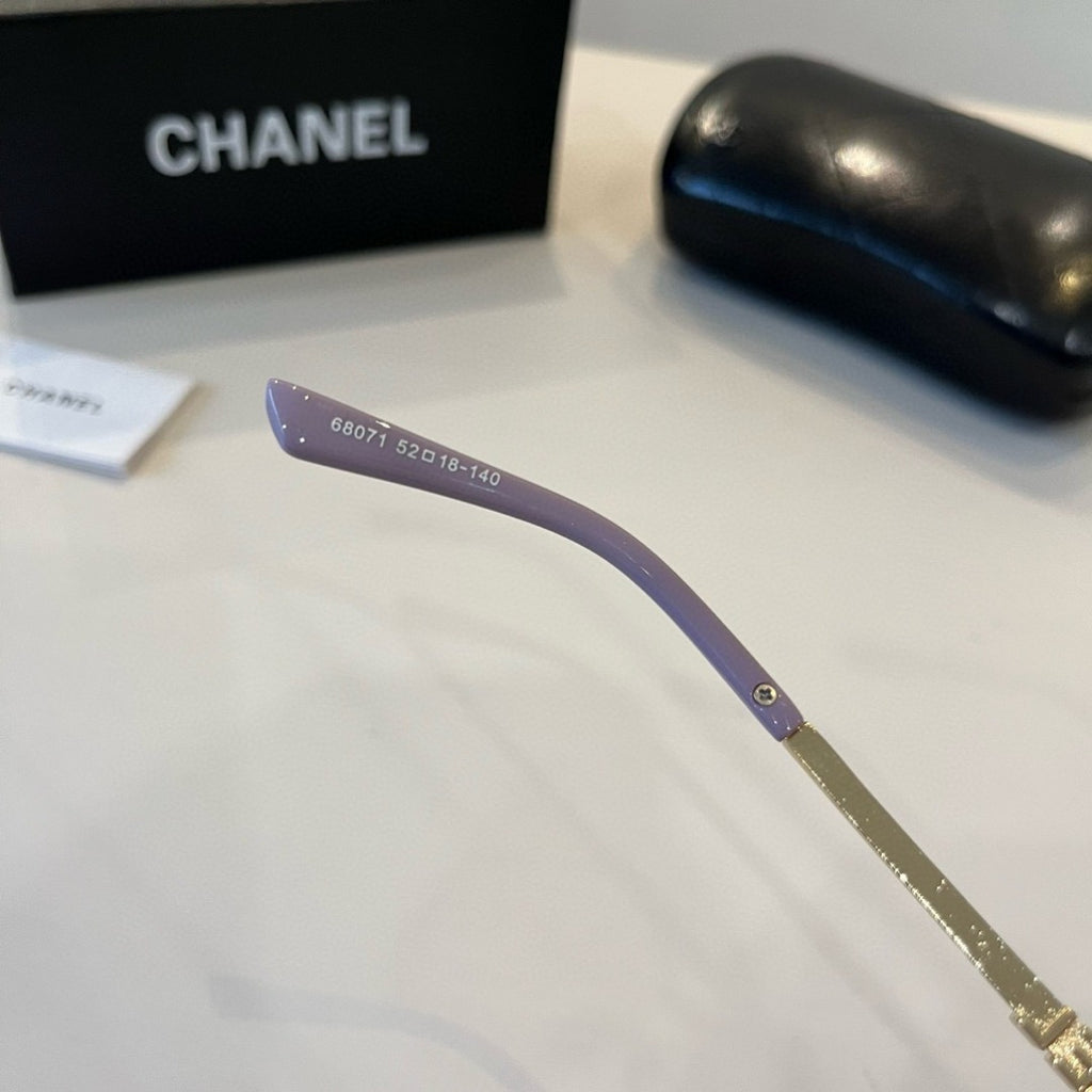 Chanel Oversized Gold Lens Sunglasses for Men & Women - 358025 - detail image 10