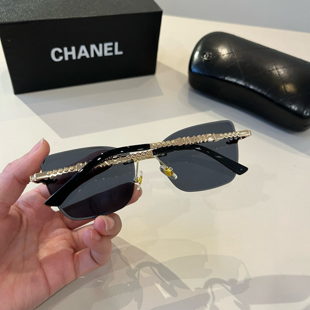 Chanel Oversized Silver Lens Sunglasses for Men & Women - 358026 - detail image 8