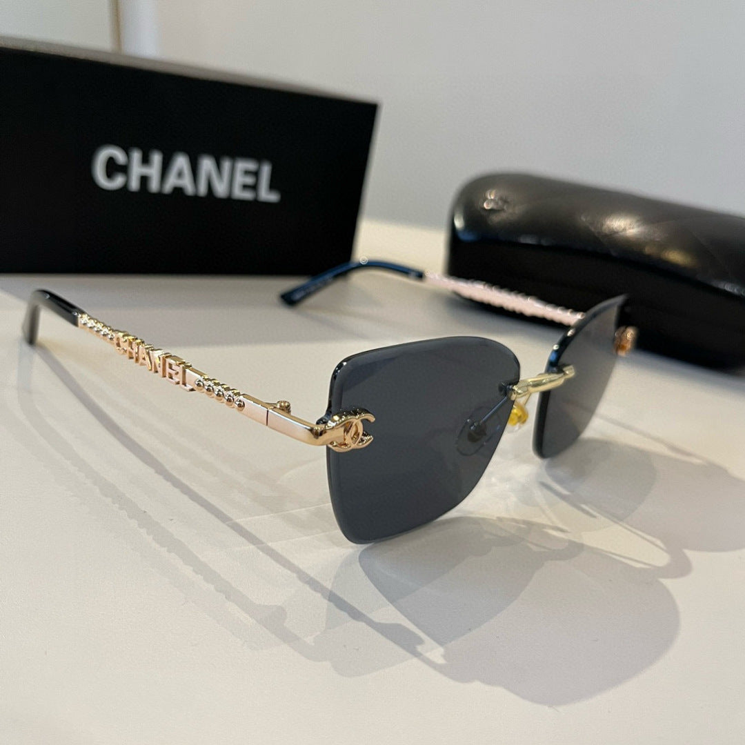 Chanel Oversized Silver Lens Sunglasses for Men & Women - 358026