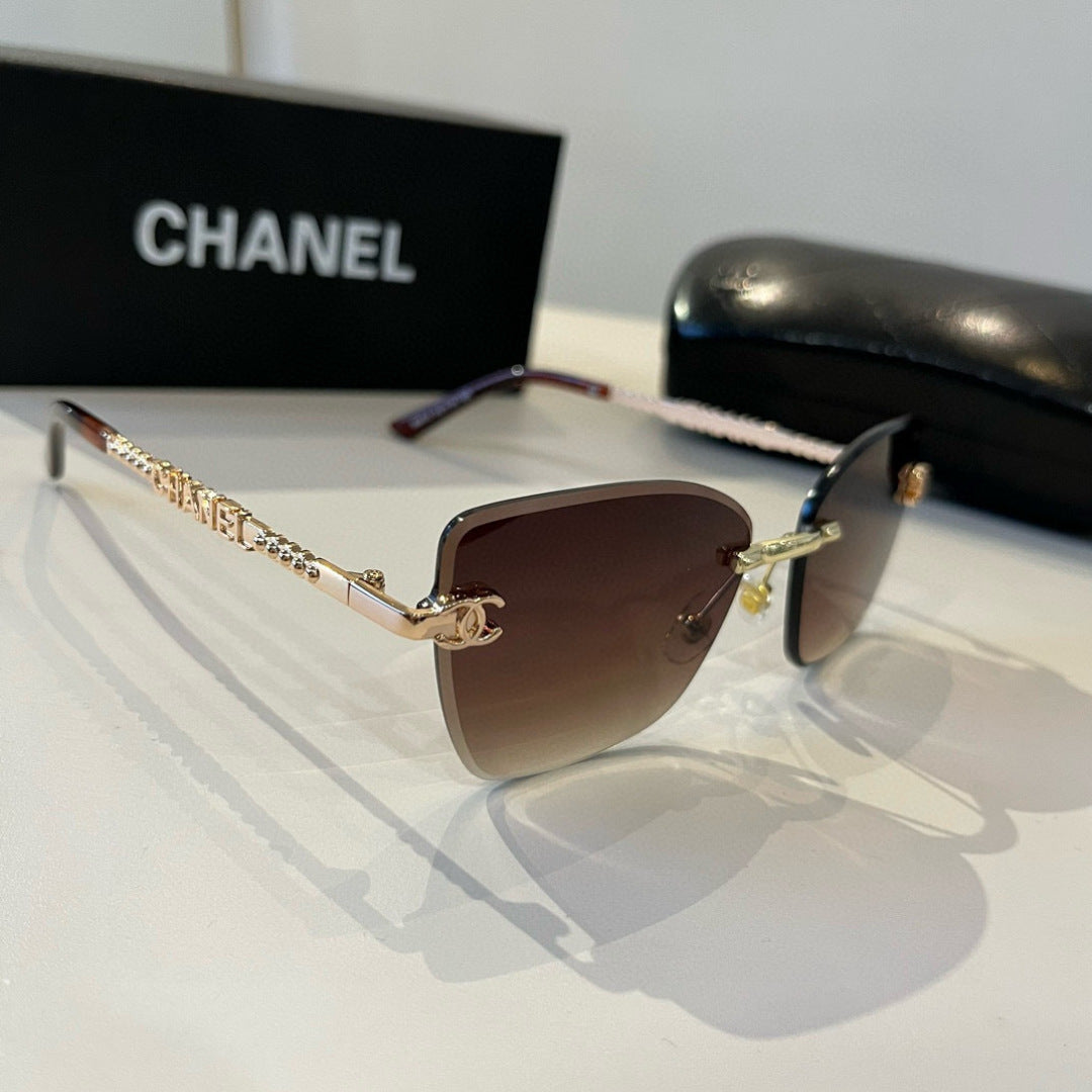 Chanel Oversized Brown Lens Sunglasses for Men & Women - 415217