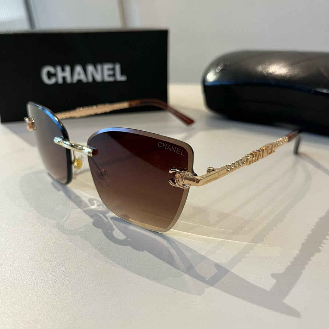 Chanel Oversized Brown Lens Sunglasses for Men & Women - 358027 - detail image 3