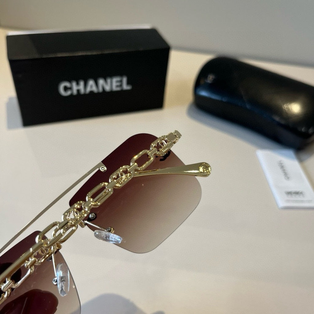 Chanel Square Red Lens Sunglasses for Men & Women - detail image 7