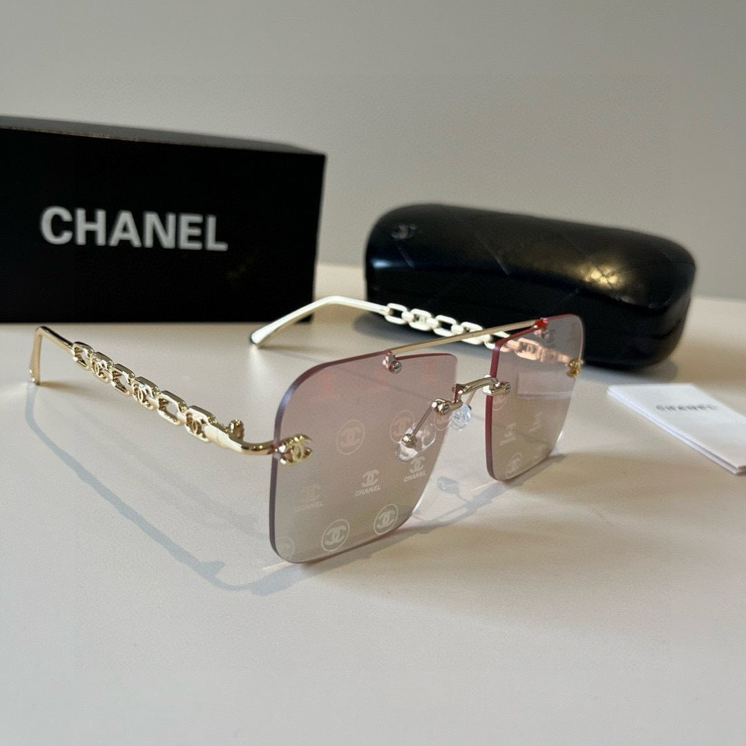 Chanel Square Silver Lens Sunglasses for Men & Women - 486676