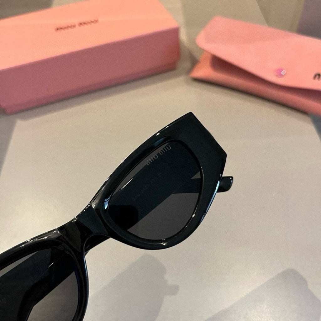 Miu Miu Cat-Eye Gold Lens Sunglasses for Men & Women - detail image 5