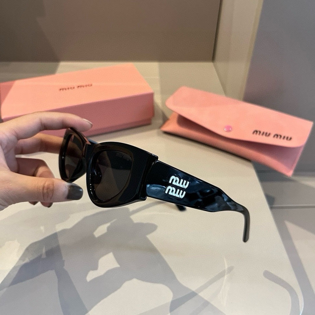 Miu Miu Cat-Eye Gold Lens Sunglasses for Men & Women - 372415 - detail image 4