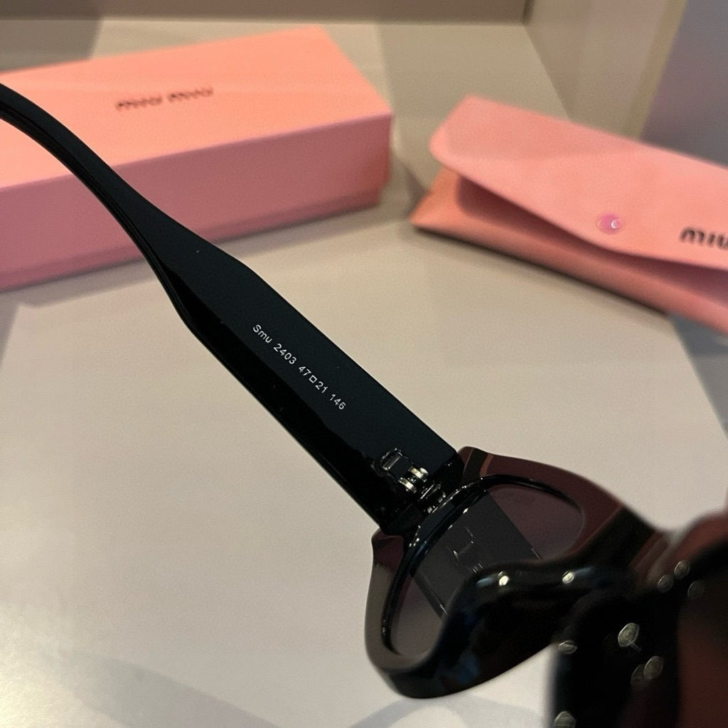Miu Miu Cat-Eye Gold Lens Sunglasses for Men & Women - 372415 - detail image 9
