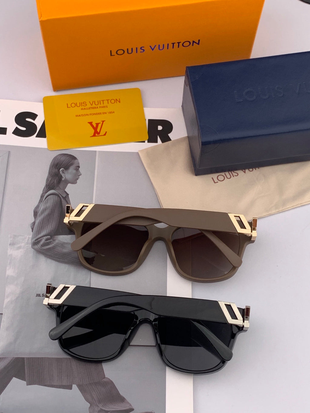 Louis Vuitton L5516 Polarized Square Brown Lens Sunglasses for Men & - 933820 - detail image 6