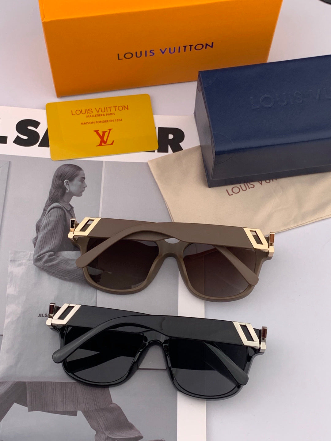 Louis Vuitton L5516 Polarized Square Brown Lens Sunglasses for Men & - 933820 - detail image 6