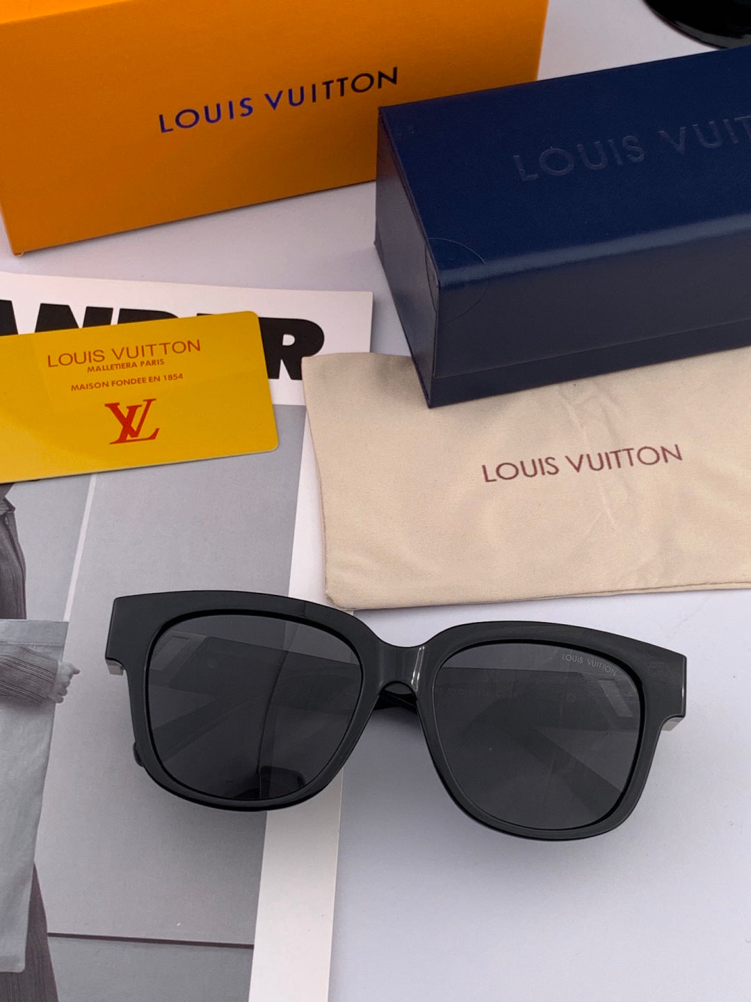 Louis Vuitton L5516 Polarized Square Brown Lens Sunglasses for Men & - 933820 - detail image 2