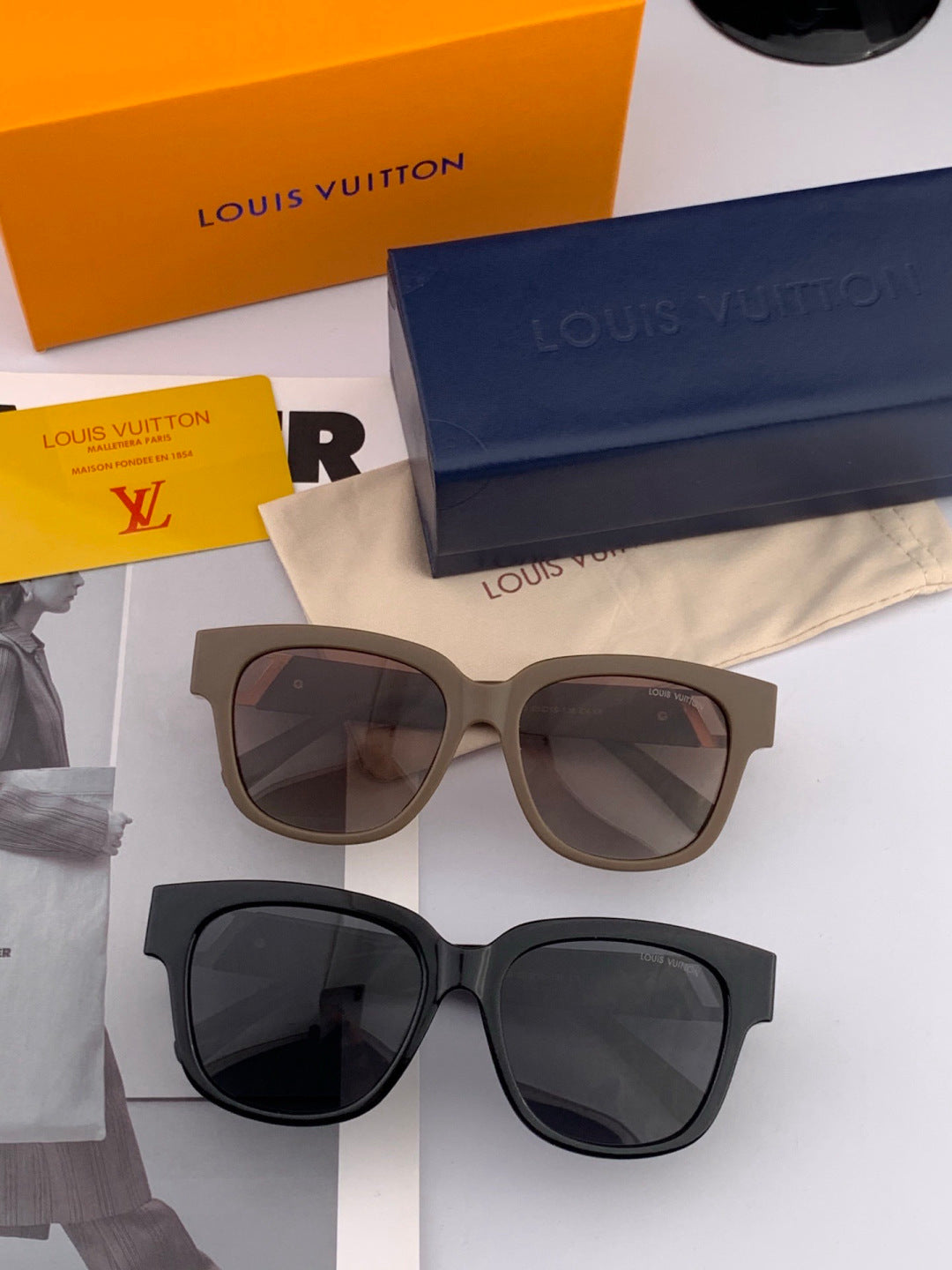 Louis Vuitton L5516 Polarized Square Brown Lens Sunglasses for Men & - 933820 - detail image 7