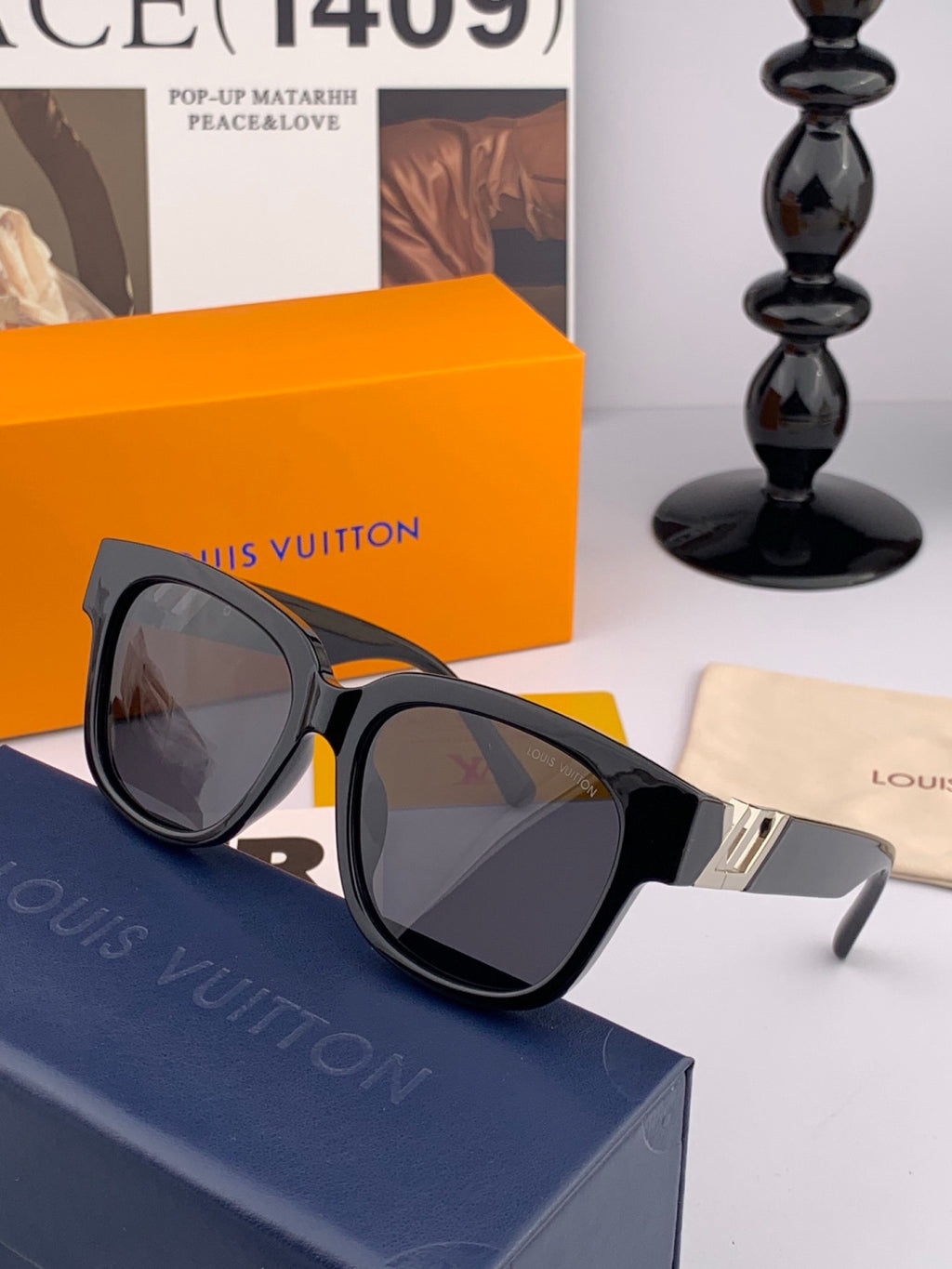 Louis Vuitton L5516 Polarized Square Brown Lens Sunglasses for Men & - 933820 - detail image 4