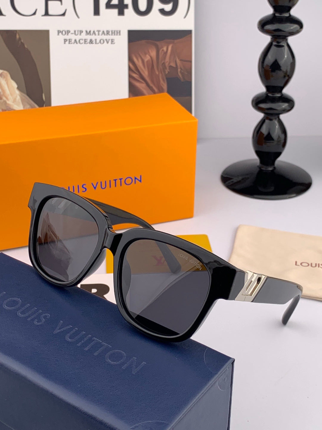 Louis Vuitton L5516 Polarized Square Brown Lens Sunglasses for Men & - 933820 - detail image 4
