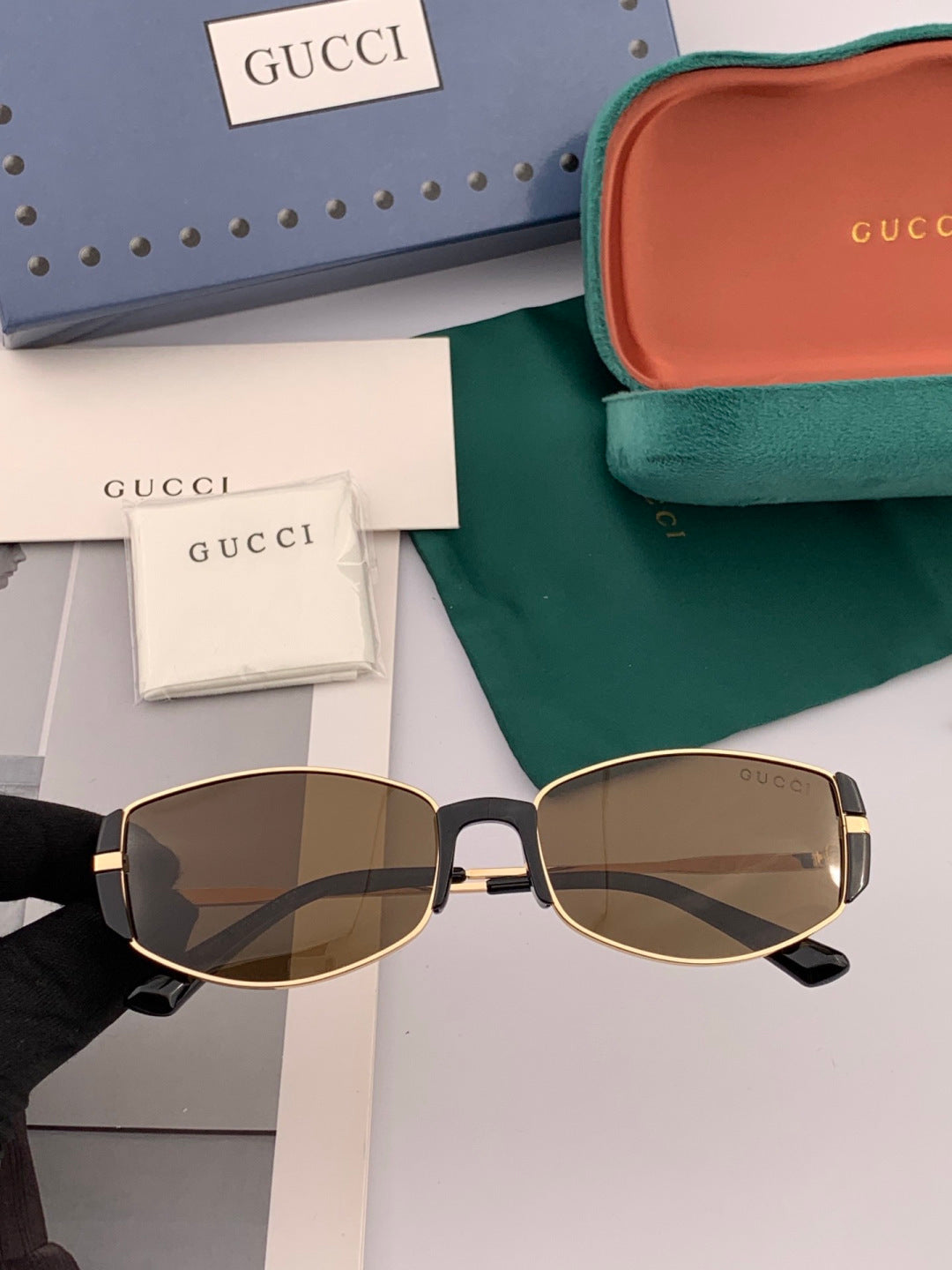 Gucci G2827 Polarized Oversized Red Lens Sunglasses for Men & Women - 934085 - detail image 2
