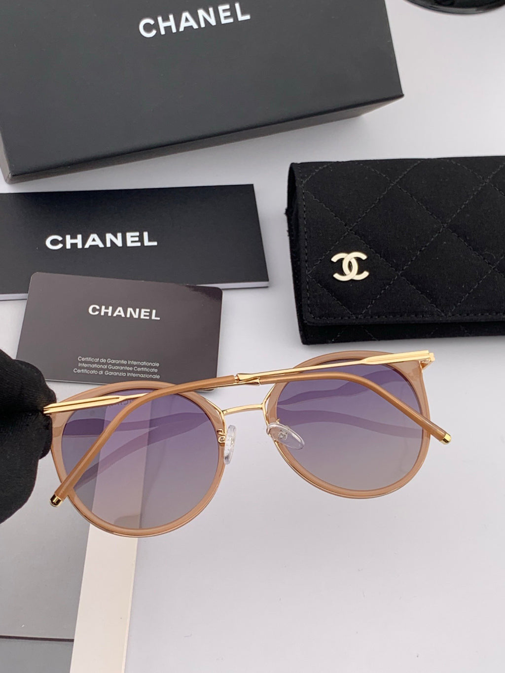 Chanel CH7827 Fashion Pink Lens Sunglasses for Men & Women - 934433 - detail image 5