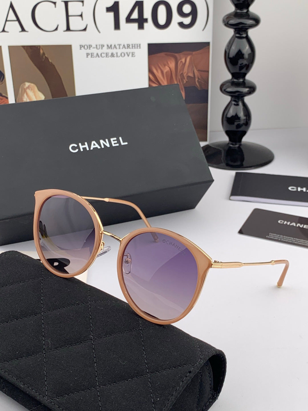 Chanel CH7827 Fashion Pink Lens Sunglasses for Men & Women - 934433 - detail image 3