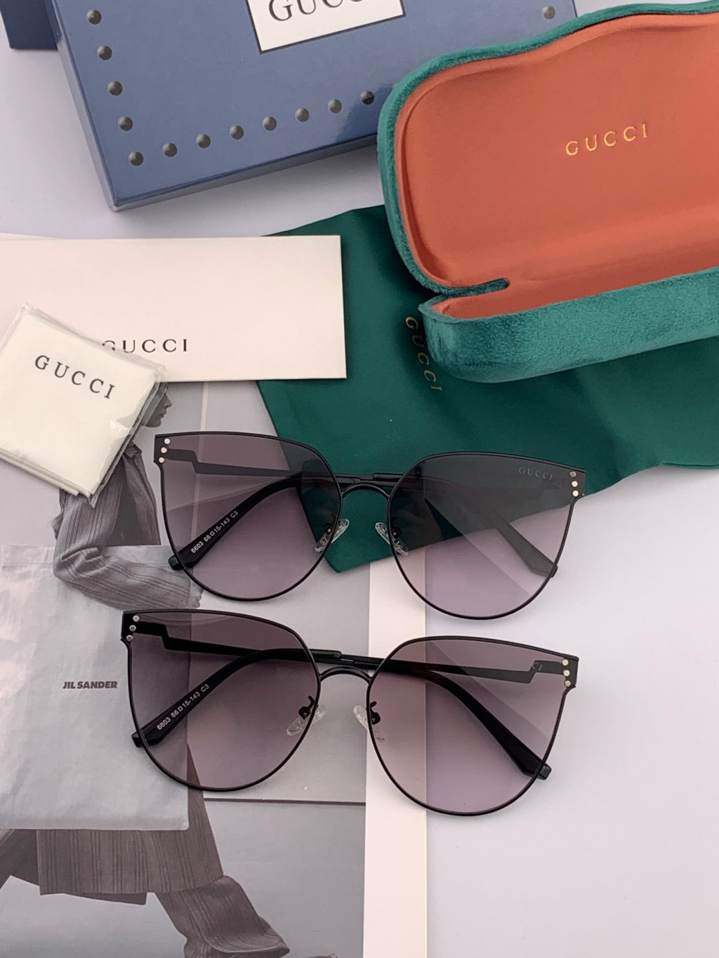 Gucci G3660 Fashion Red Lens Sunglasses for Men & Women - 934086 - detail image 7