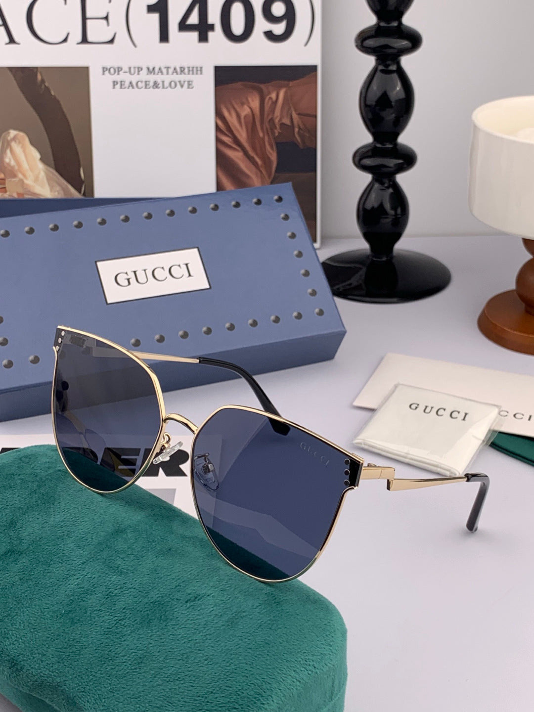 Gucci G3660 Fashion Red Lens Sunglasses for Men & Women - 934086 - detail image 5