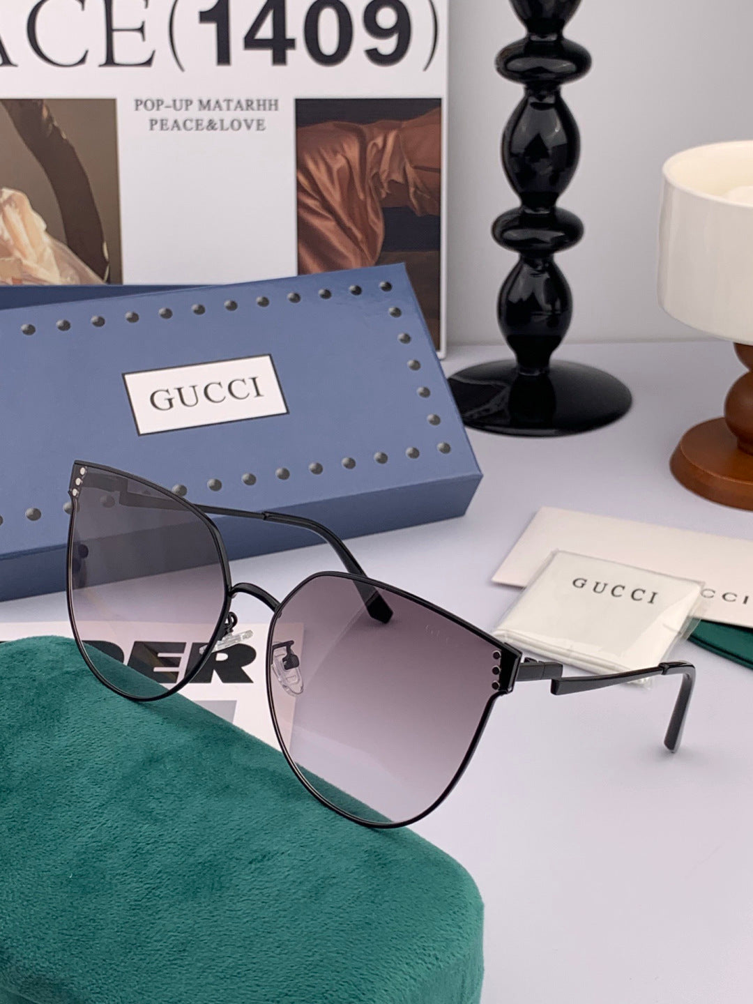 Gucci G3660 Fashion Red Lens Sunglasses for Men & Women - 934086 - detail image 6