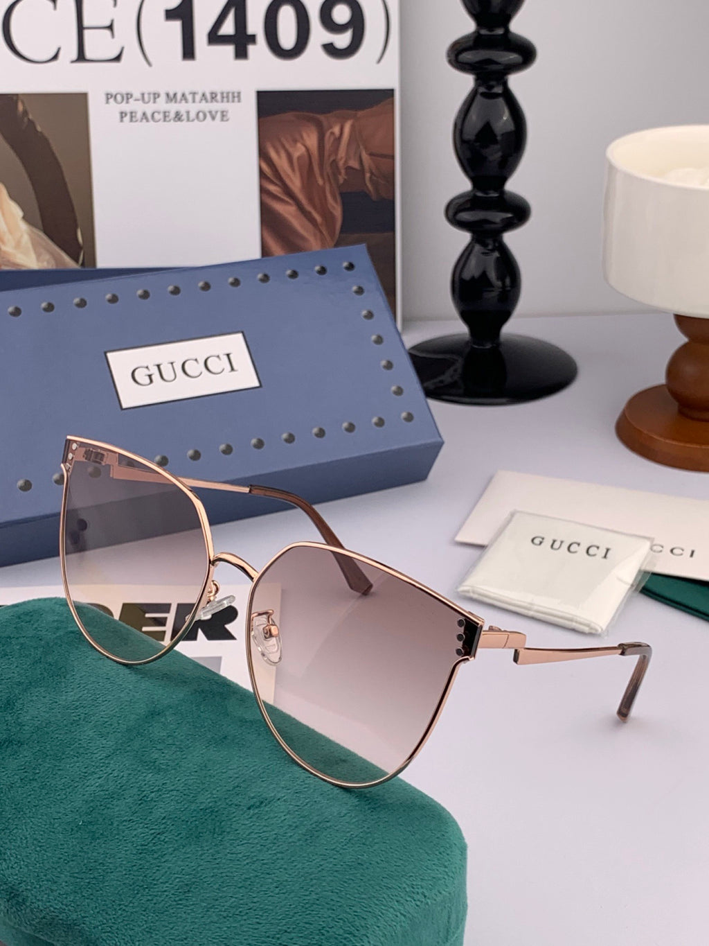 Gucci G3660 Fashion Red Lens Sunglasses for Men & Women - 934086 - detail image 4