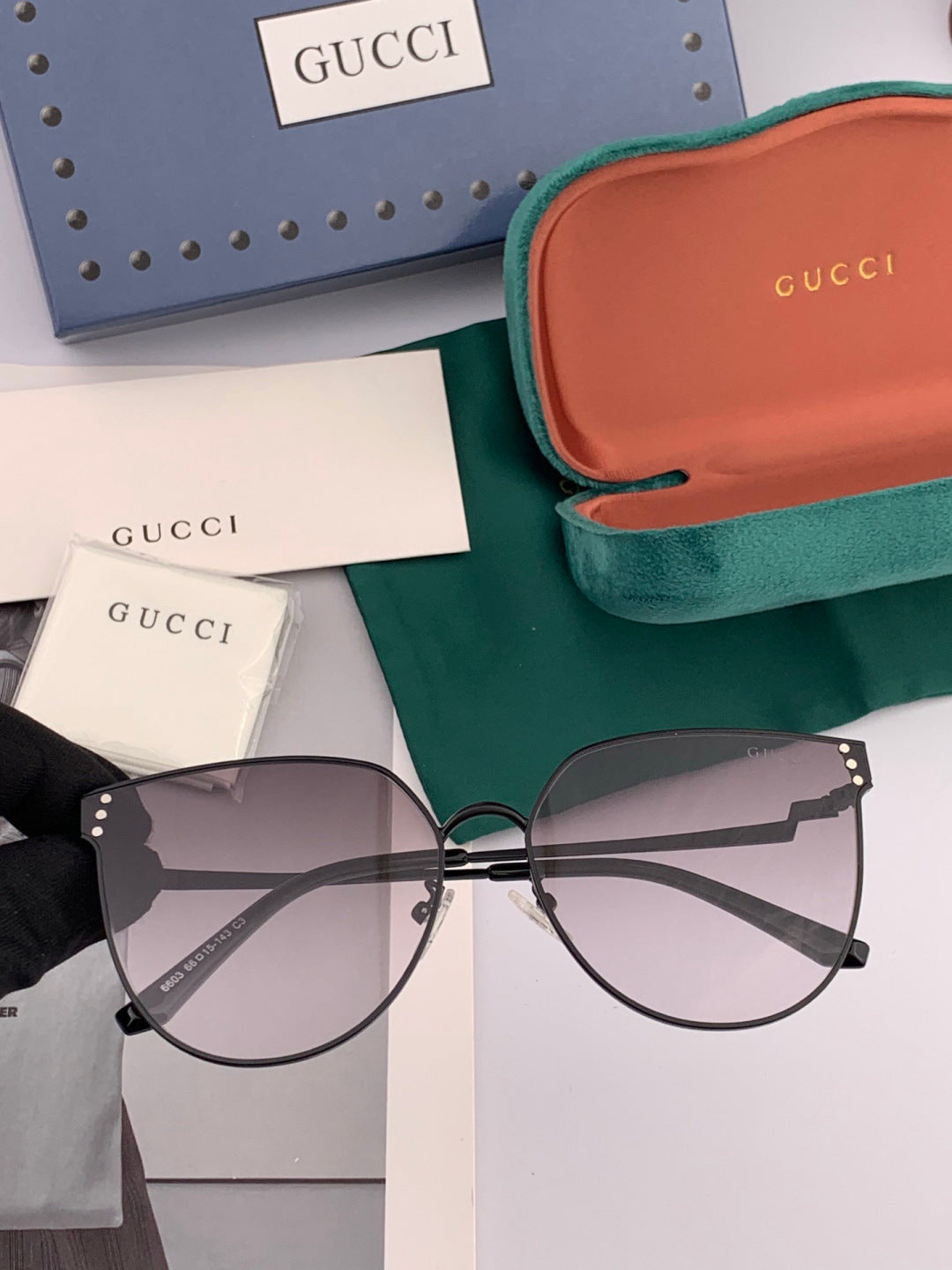 Gucci G3660 Fashion Red Lens Sunglasses for Men & Women - 934086 - detail image 2