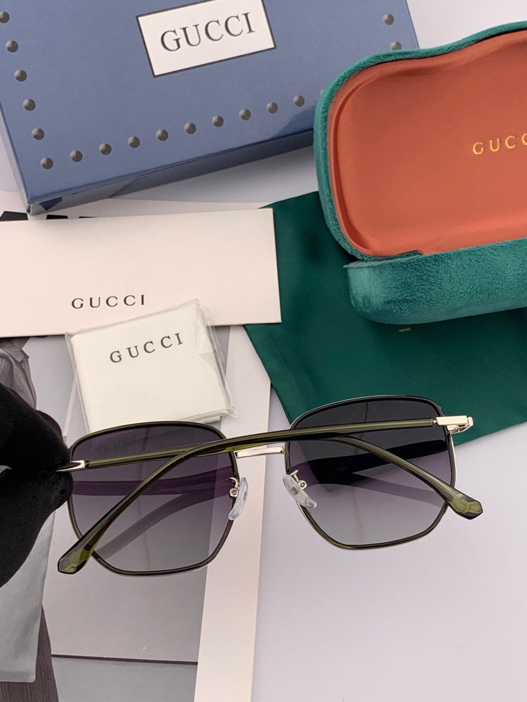 Gucci G3122 Metal Fashion Gold Lens Sunglasses for Men & Women - detail image 6