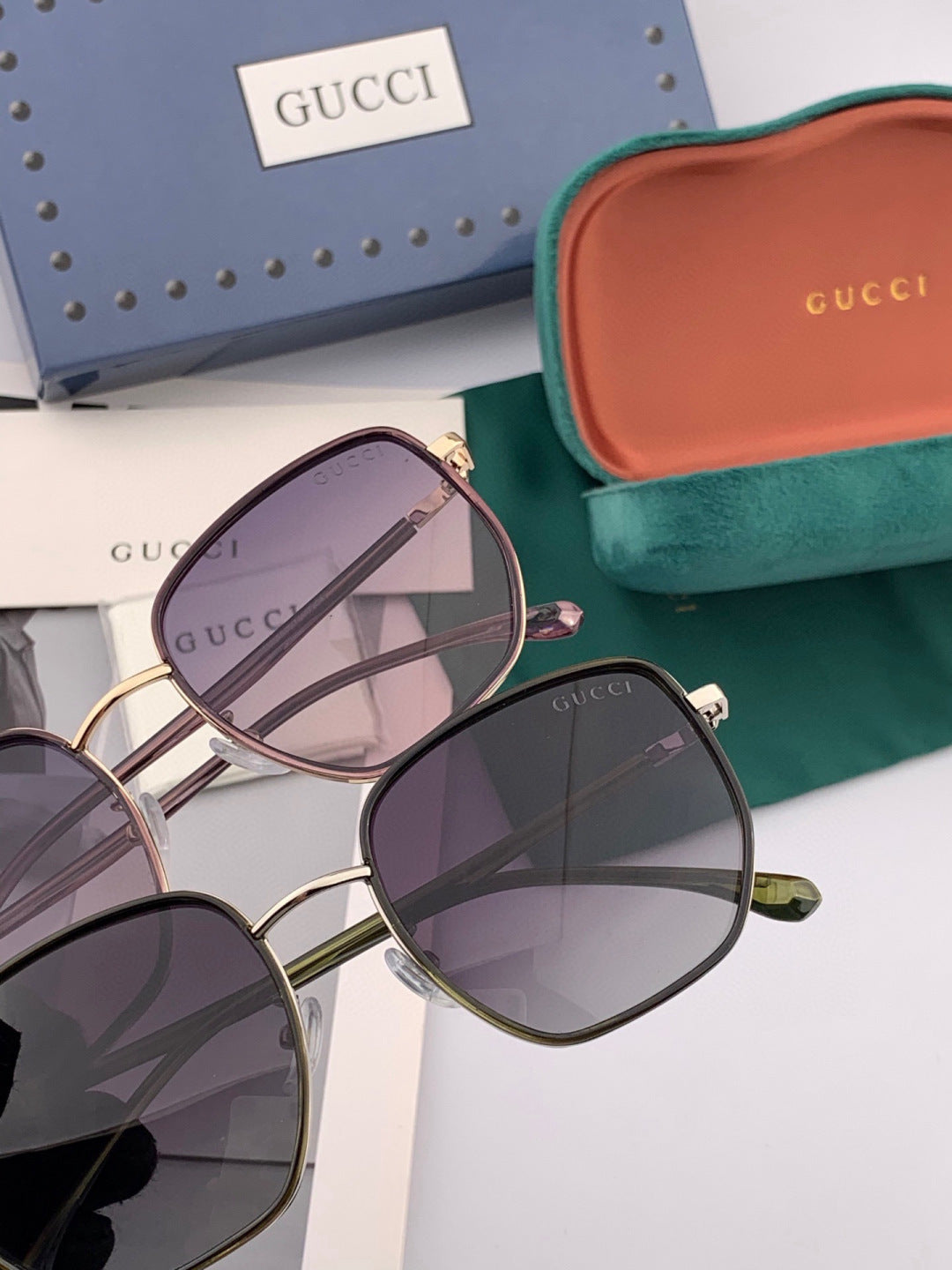 Gucci G3122 Metal Fashion Gold Lens Sunglasses for Men & Women - detail image 5