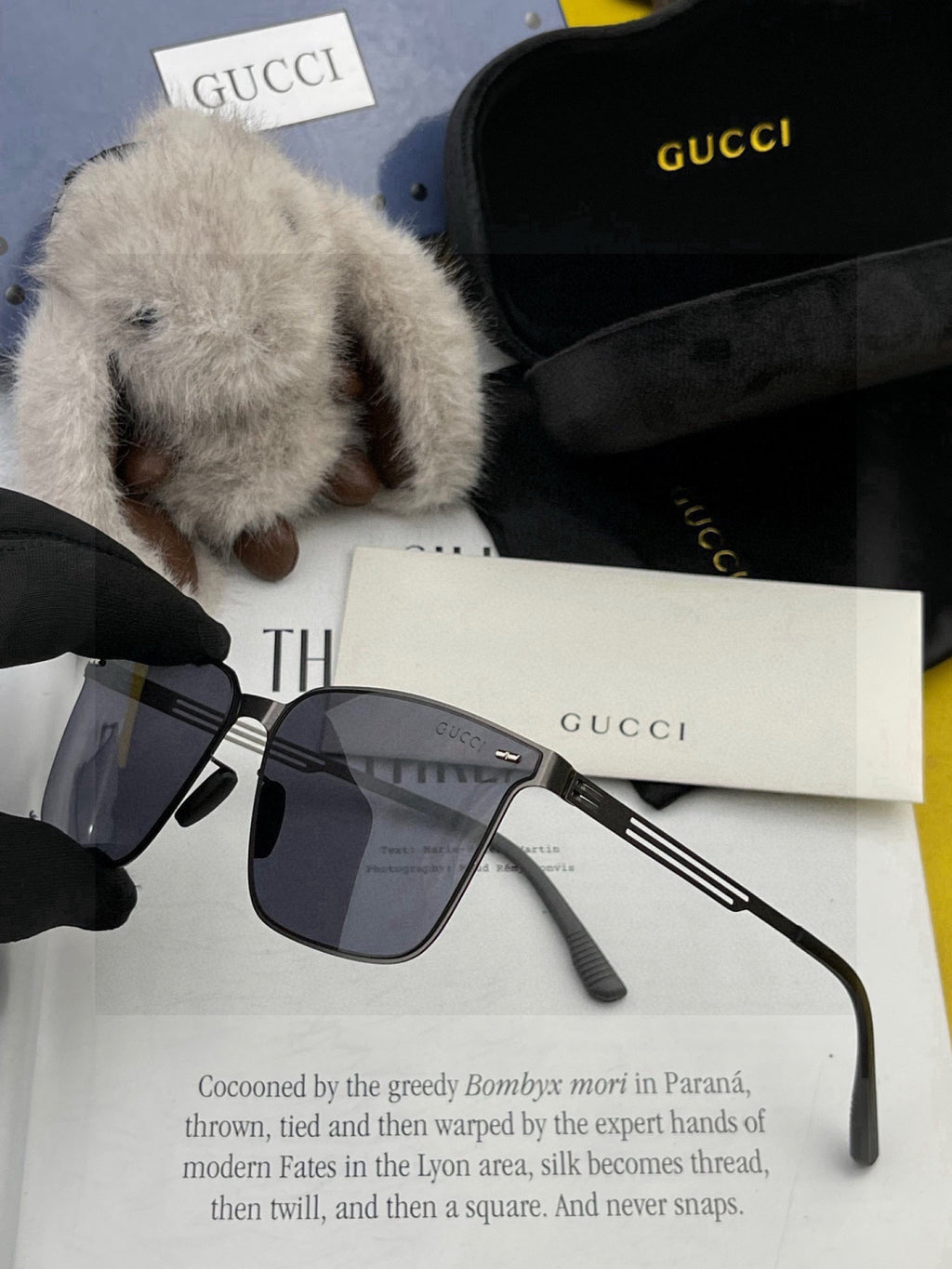 Gucci G176 Polarized Aviator Red Lens Sunglasses for Men - 934070 - detail image 4