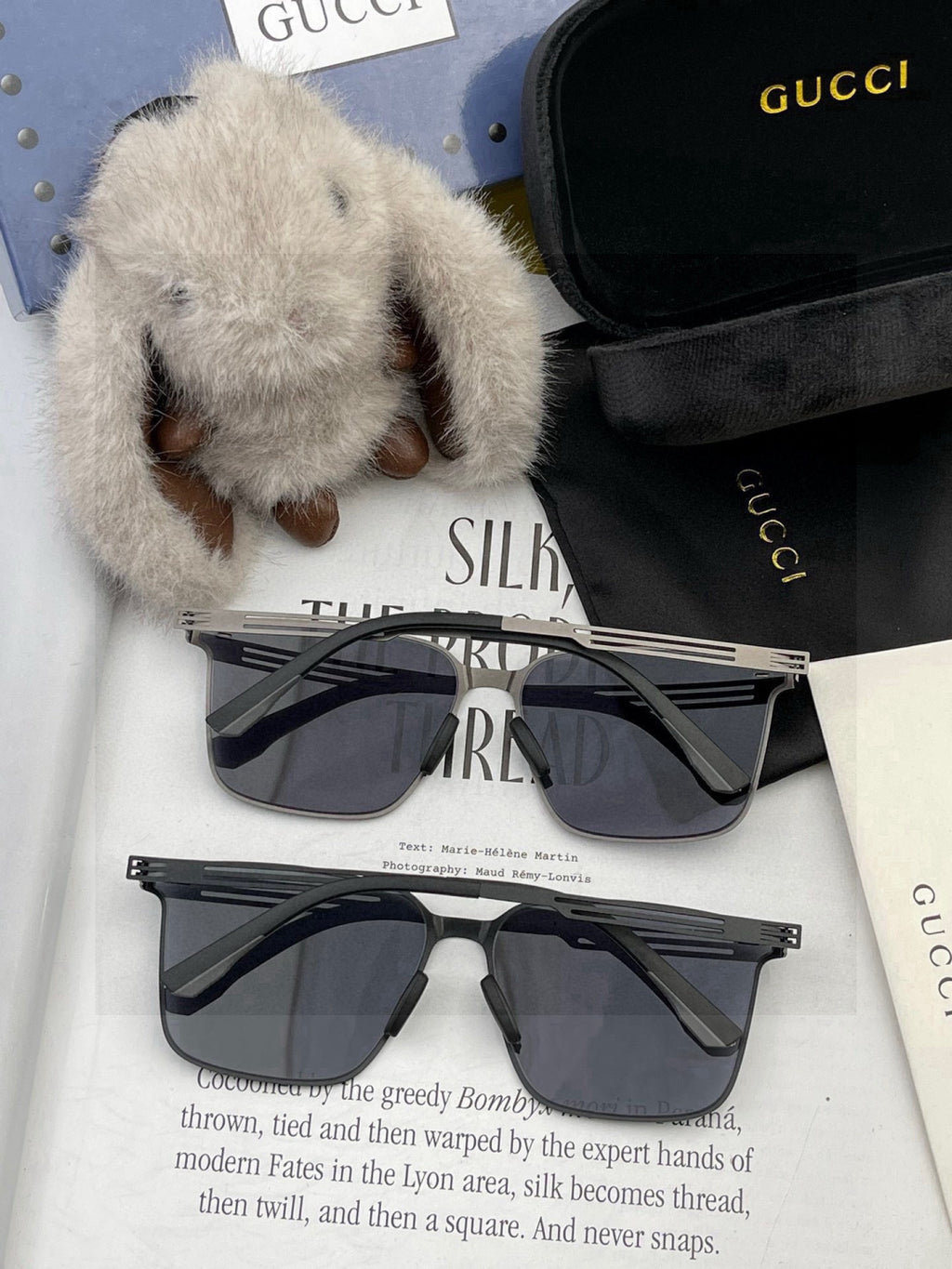 Gucci G176 Polarized Aviator Red Lens Sunglasses for Men - 934070 - detail image 6