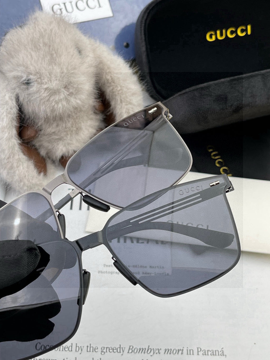 Gucci G176 Polarized Aviator Red Lens Sunglasses for Men - 934070 - detail image 5