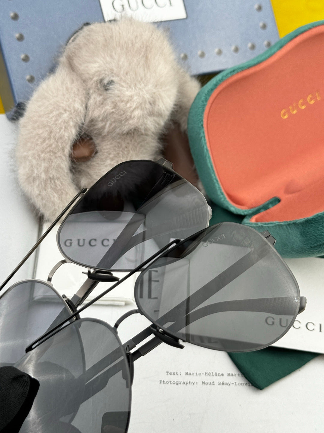 Gucci G311 Polarized Fashion Gold Lens Sunglasses for Men & Women - detail image 5