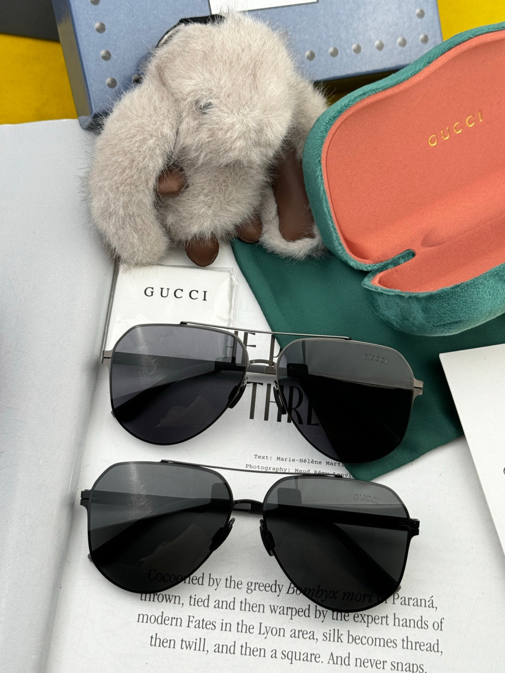 Gucci G311 Polarized Fashion Gold Lens Sunglasses for Men & Women - detail image 7