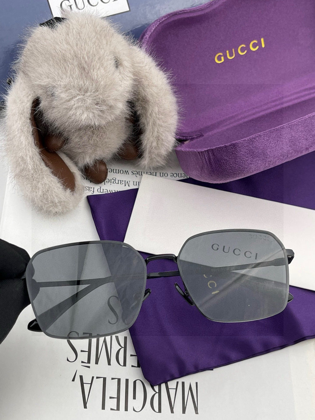 Gucci G6881 Polarized Aviator Red Lens Sunglasses for Men - 934075 - detail image 2
