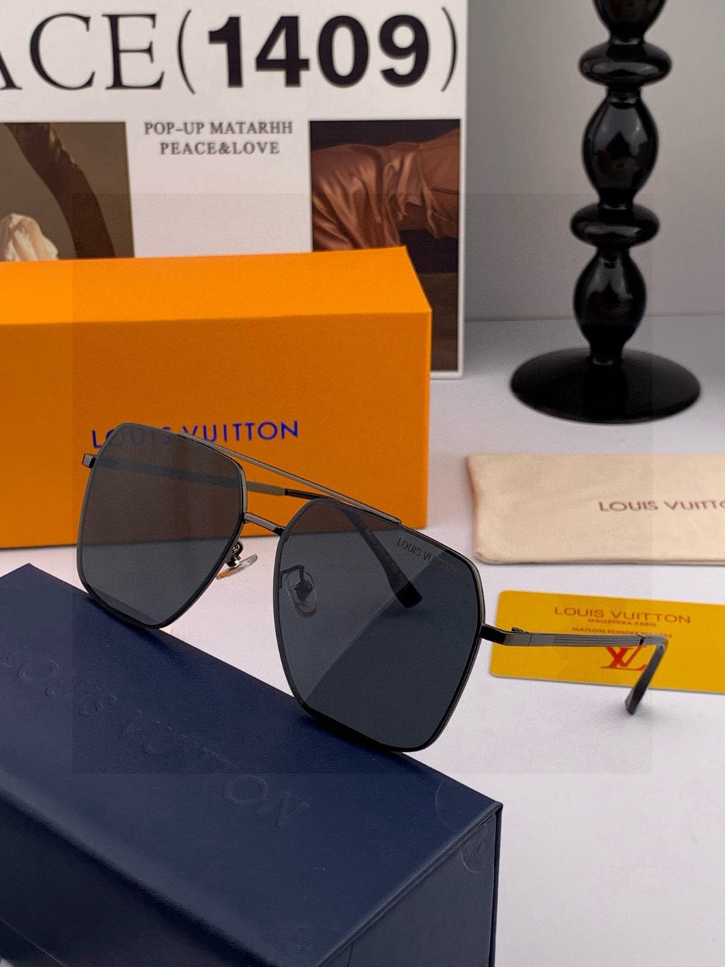 Louis Vuitton L58900 Fashion Brown Lens Sunglasses for Men & Women - detail image 6