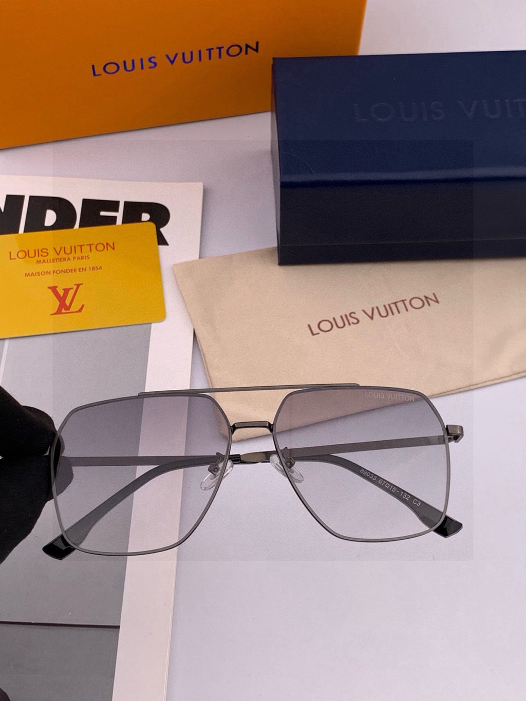 Louis Vuitton L58900 Fashion Brown Lens Sunglasses for Men & Women - detail image 2