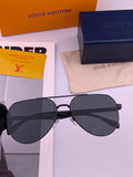 Louis Vuitton L08902 Polarized Aviator Red Lens Sunglasses for Men
