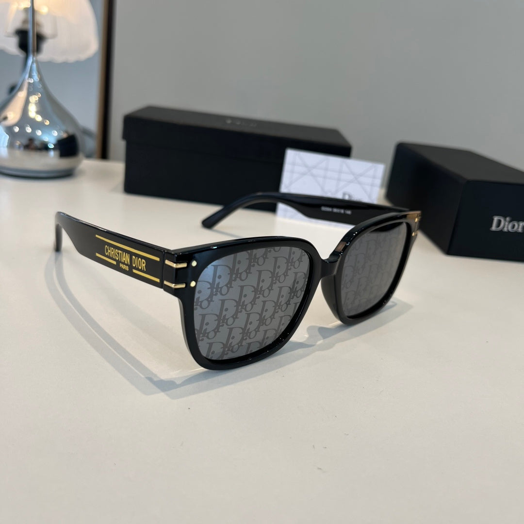 Dior Fashion Black Lens Sunglasses for Men & Women - 431888