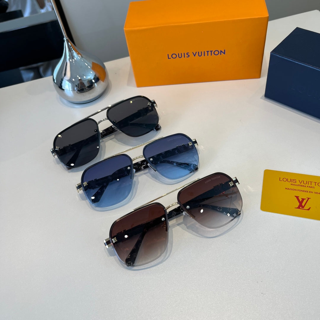 Louis Vuitton Metal Aviator Silver Lens Sunglasses for Men & Women - 371276 - detail image 13