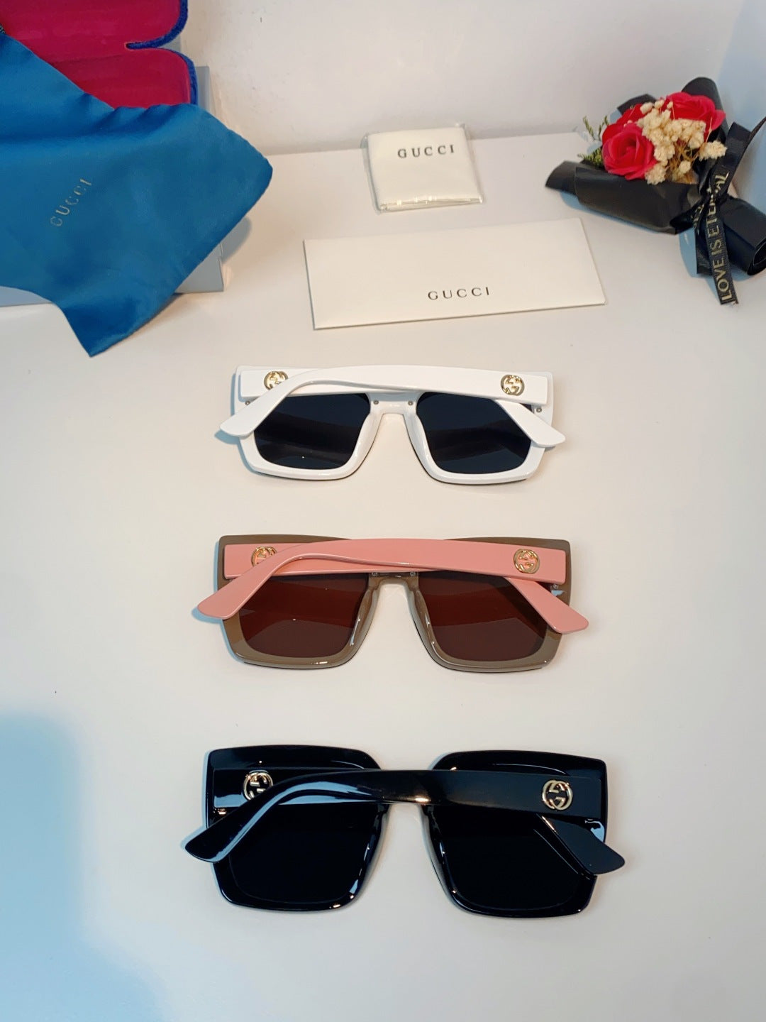 Gucci Polarized Fashion Black Lens Sunglasses for Men & Women - 448768 - detail image 12