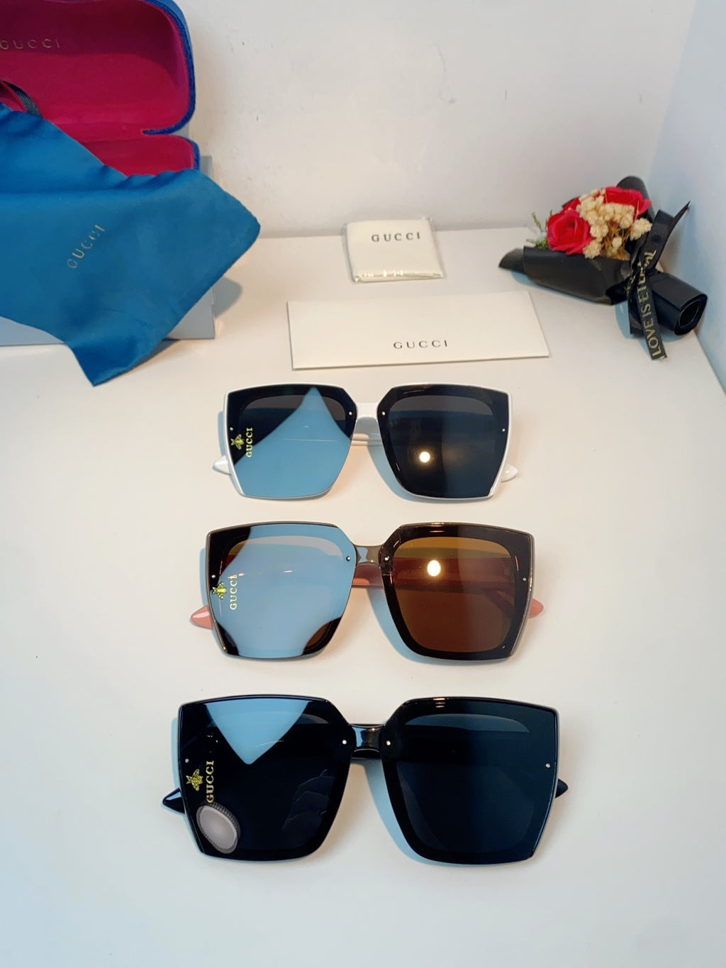 Gucci Polarized Fashion Black Lens Sunglasses for Men & Women - 448770 - detail image 13