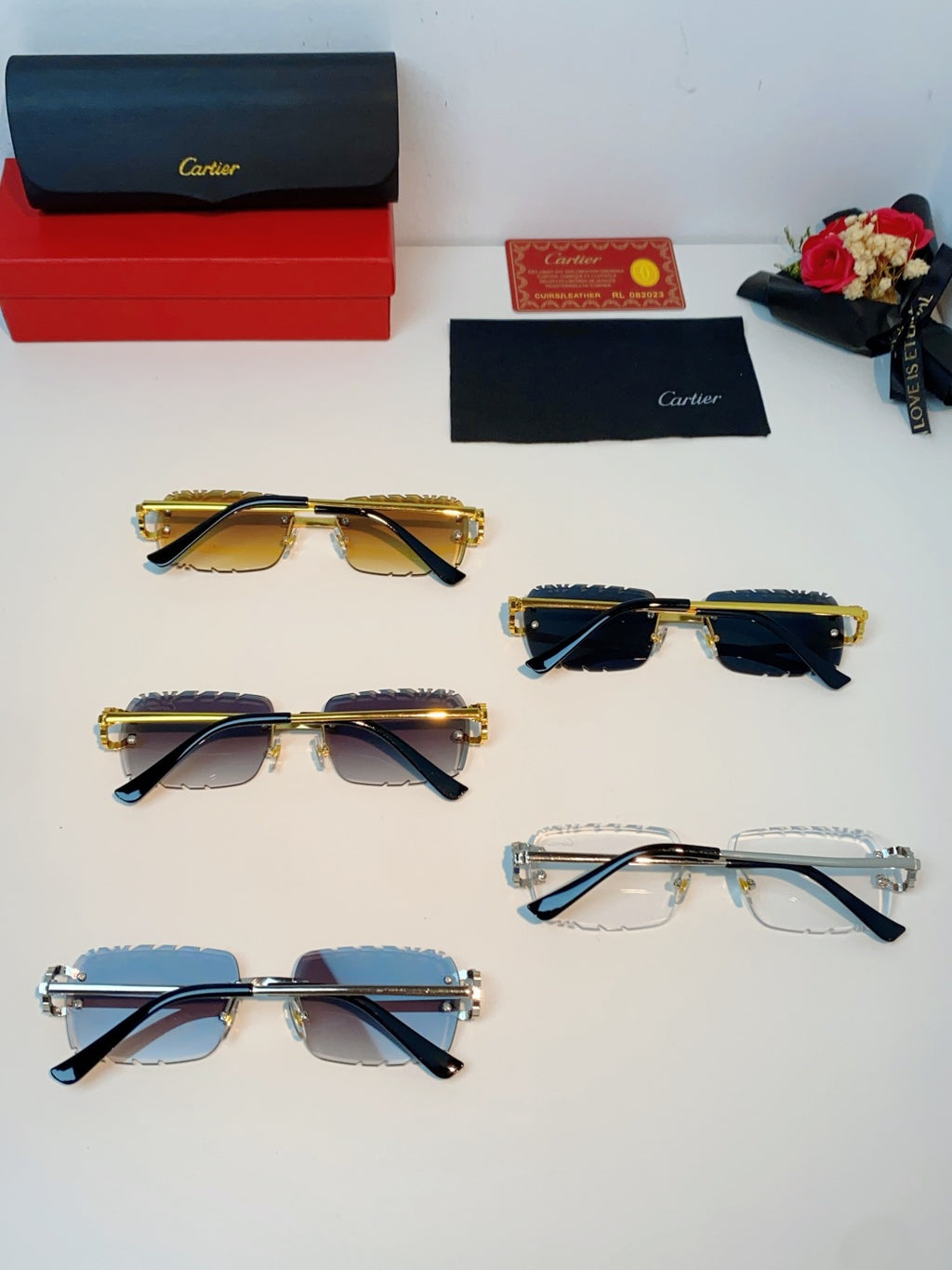 Cartier Fashion Silver Lens Sunglasses for Men & Women - 415951 - detail image 11