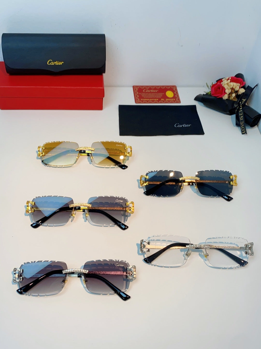 Cartier Fashion Silver Lens Sunglasses for Men & Women - 465912 - detail image 12