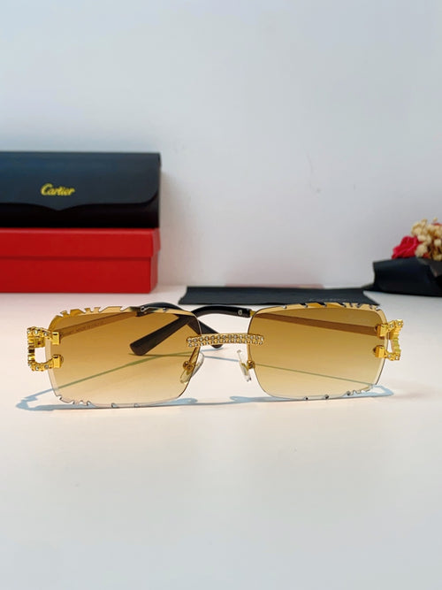 Cartier Fashion Orange Lens Sunglasses for Men & Women - 415947 - detail image 2