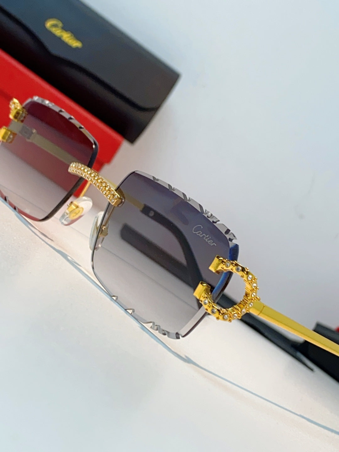 Cartier Fashion Gray Lens Sunglasses for Men & Women - 415948 - detail image 7