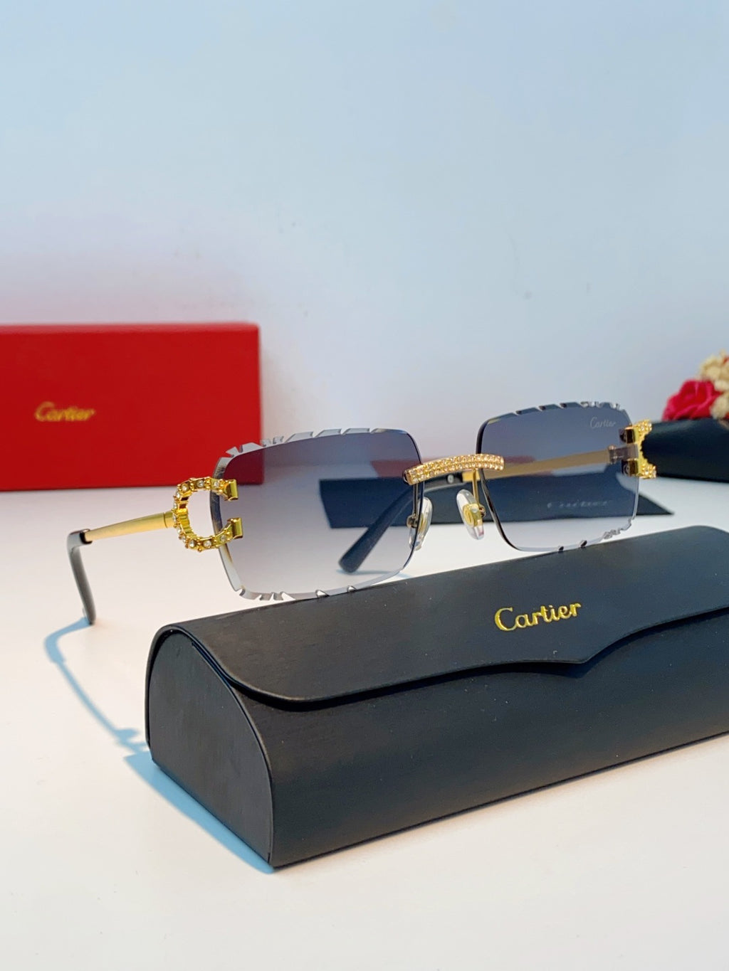 Cartier Fashion Gray Lens Sunglasses for Men & Women - 465909 - detail image 10