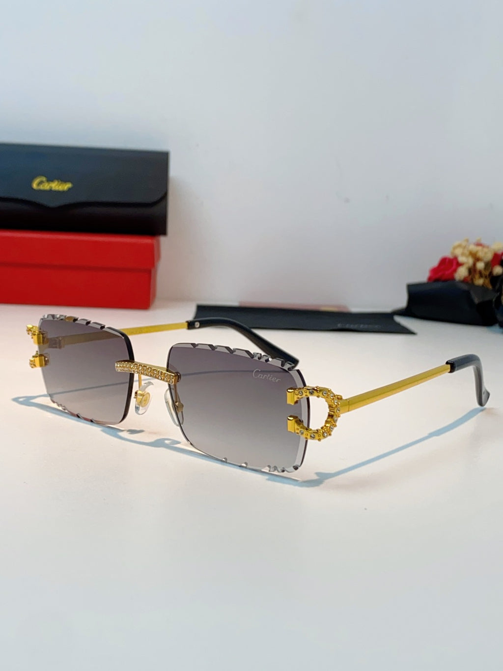 Cartier Fashion Gray Lens Sunglasses for Men & Women - 465909